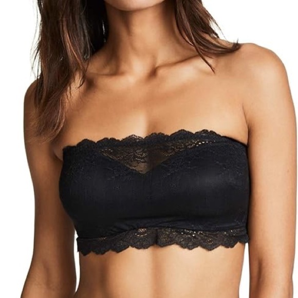 SPANX 2 Pack Elegant Cream and Black Lace Bandeau Size S/P - Picture 2 of 11